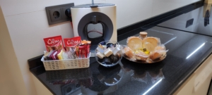 Desayuno, cortesía de la casa, en Apartamento La Paz Torrellano Elche. Cerca del aeropuerto